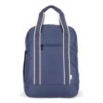 Rugzak van RPET voor laptop met tasfunctie 15.6 inch kleur donkerblauw