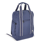 Rugzak van RPET voor laptop met tasfunctie 15.6 inch kleur donkerblauw tweede weergave