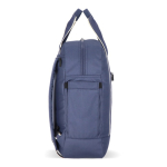 Rugzak van RPET voor laptop met tasfunctie 15.6 inch kleur donkerblauw derde weergave