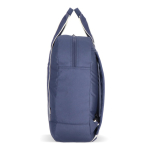 Rugzak van RPET voor laptop met tasfunctie 15.6 inch kleur donkerblauw vierde weergave