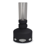 Oplaadbare vintage stijl LED-lamp met blaas-sensor kleur zwart tweede weergave