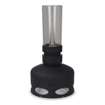 Oplaadbare vintage stijl LED-lamp met blaas-sensor kleur zwart vijfde weergave