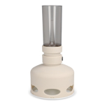 Oplaadbare vintage stijl LED-lamp met blaas-sensor kleur beige tweede weergave