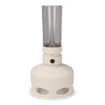 Oplaadbare vintage stijl LED-lamp met blaas-sensor kleur beige derde weergave