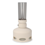 Oplaadbare vintage stijl LED-lamp met blaas-sensor kleur beige vierde weergave