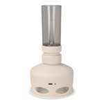 Oplaadbare vintage stijl LED-lamp met blaas-sensor kleur beige vijfde weergave