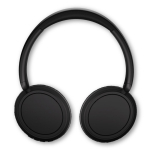 Opvouwbare in-ear hoofdtelefoon met lange afspeelduur van Phillips kleur zwart derde weergave