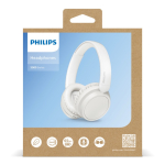 Opvouwbare in-ear hoofdtelefoon met lange afspeelduur van Phillips kleur wit achtste weergave