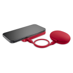 Powerbank met houderfunctie voor telefoon Fresh 'n Rebel 5.000 mAh kleur rood vierde weergave