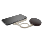 Powerbank met houderfunctie voor telefoon Fresh 'n Rebel 5.000 mAh kleur beige vierde weergave