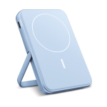 Powerbank met houderfunctie voor telefoon Fresh 'n Rebel 5.000 mAh kleur pastel blauw