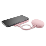 Powerbank met houderfunctie voor telefoon Fresh 'n Rebel 5.000 mAh kleur rose paztel vierde weergave