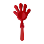 Plastic klaphand in verschillende kleuren, ideaal voor animatie kleur rood eerste weergave