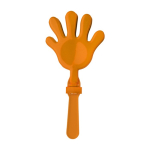 Plastic klaphand in verschillende kleuren, ideaal voor animatie kleur oranje eerste weergave