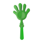 Plastic klaphand in verschillende kleuren, ideaal voor animatie kleur lichtgroen eerste weergave