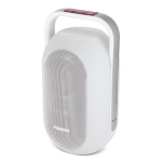 Witte speaker met sfeerverlichting en bovenhandvat van Muse kleur wit
