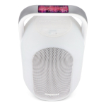 Witte speaker met sfeerverlichting en bovenhandvat van Muse kleur wit achtste weergave