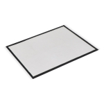 Volledig personaliseerbare deurmat met antislip onderzijde 50x75 cm kleur zwart