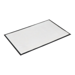 Volledig personaliseerbare deurmat met antislip onderzijde 60x90 cm kleur zwart