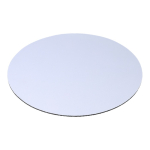 Ronde muismat voor full-colour bedrukking kleur wit derde weergave