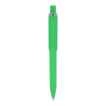Balpen van gerecycled plastic met zachte afwerking en blauwe inkt kleur limoen groen vierde weergave
