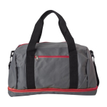 Sporttas van polyester met apart schoenenvak kleur rood eerste weergave