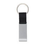 Metalen sleutelhanger met flesopener en muntje voor de winkelwagen kleur zilver eerste weergave