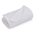Ultra zachte polar fleece deken voor sublimatie 190 g/m² kleur wit derde weergave