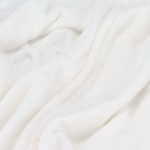 Ultra zachte polar fleece deken voor sublimatie 270 g/m² kleur wit vierde weergave