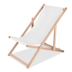 Opvouwbare houten strandstoel perfect voor sublimatie kleur wit