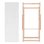 Opvouwbare houten strandstoel perfect voor sublimatie kleur wit derde weergave