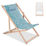 Opvouwbare houten strandstoel perfect voor sublimatie