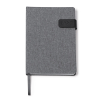 RPET-agenda met magnetische sluiting in A5-formaat kleur lichtgrijs tweede weergave