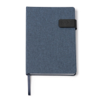 RPET-agenda met magnetische sluiting in A5-formaat kleur grijsachtig blauw tweede weergave