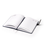 RPET-agenda met magnetische sluiting in A5-formaat kleur grijsachtig blauw detailweergave 1