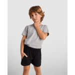 Uniseks korte broek met tailleband 200 g/m² Roly Direct Sport kleur zwart tweede gebruiksweergave