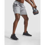 Uniseks korte broek met tailleband 200 g/m² Roly Direct Sport kleur marineblauw derde gebruiksweergave