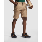 Werkbermuda van katoen en polyester 200 g/m² Roly Armour kleur camel derde gebruiksweergave