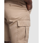 Werkbermuda van katoen en polyester 200 g/m² Roly Armour kleur camel detailweergave 2