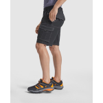 Bermuda van polyester en katoen met zakken 250 g/m² Roly Vitara kleur zwart vijfde gebruiksweergave