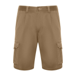 Bermuda van polyester en katoen met zakken 250 g/m² Roly Vitara kleur camel tweede weergave