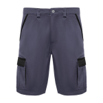 Werkbermuda van polyester en katoen 250 g/m² Roly Tahoe kleur zwart tweede weergave