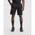 Werkbermuda van polyester en katoen 250 g/m² Roly Tahoe kleur rood eerste gebruiksweergave