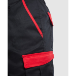 Werkbermuda van polyester en katoen 250 g/m² Roly Tahoe kleur rood detailweergave 1
