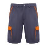 Werkbermuda van polyester en katoen 250 g/m² Roly Tahoe kleur oranje tweede weergave