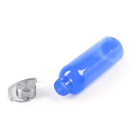 Bidon van RPET met transparante body en draagriem 600 ml kleur rood detailweergave 3