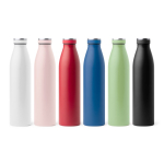 RVS thermofles met koper vacuümisolatie 750 ml kleur zwart detailweergave 2