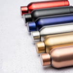 Thermosfles van roestvrij staal met glanzende afwerking 550ml kleur zwart detailweergave 2