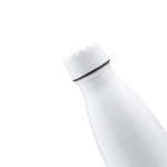 Roestvrijstalen fles geschikt voor sublimatie 700ml kleur wit detailweergave 2