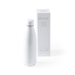 Roestvrijstalen fles geschikt voor sublimatie 700ml kleur wit detailweergave 4